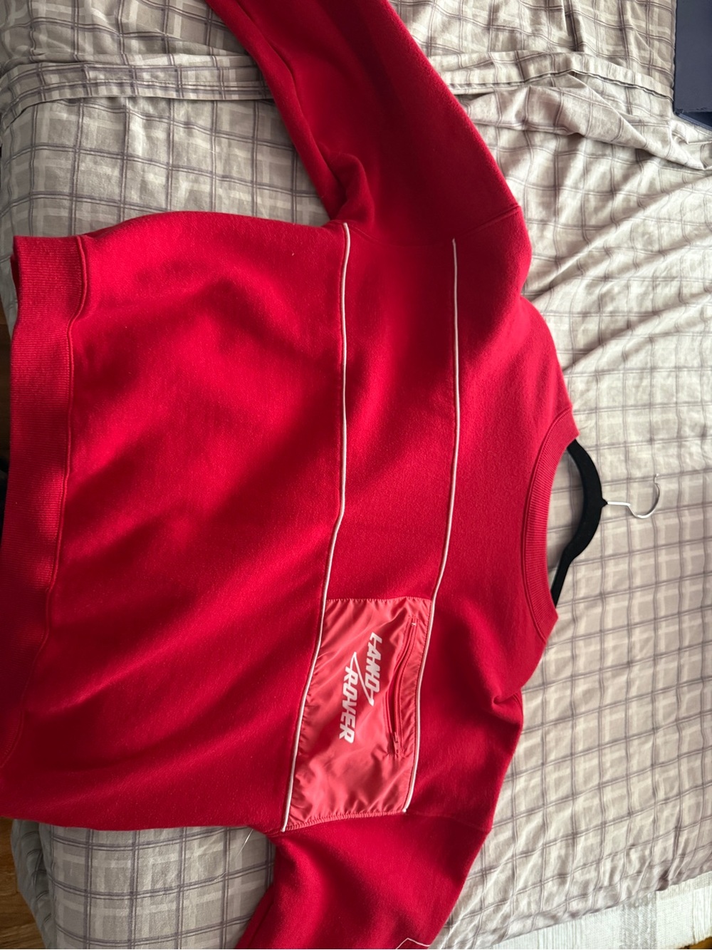 PacSun Red Crewneck Sweater with Contrast Piping